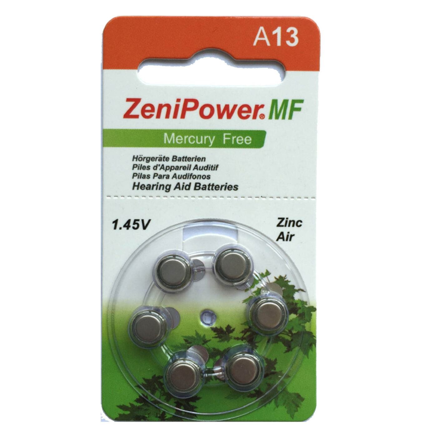 סוללות למכשירי שמיעה 13 ZeniPower